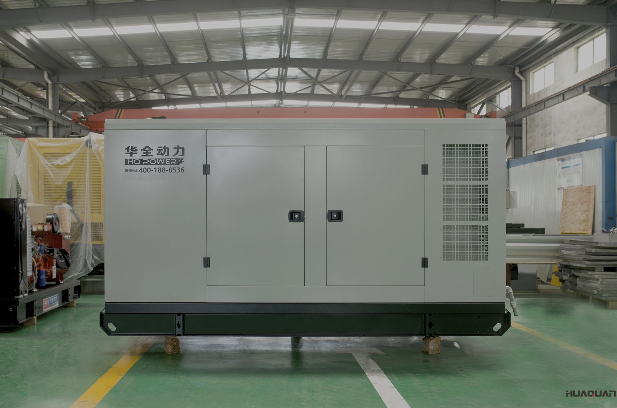 華全動(dòng)力120kw靜音沼氣發(fā)電機(jī)組于2018年4月14日發(fā)往山西