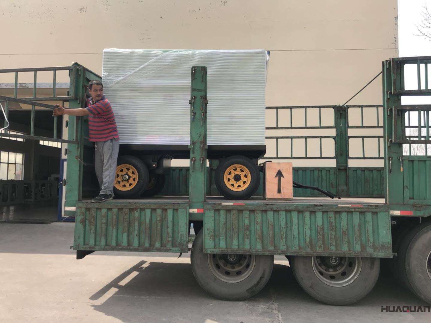 2018年4月2日華全動(dòng)力50kw移動(dòng)拖車(chē)（含棚）發(fā)電機(jī)組發(fā)往天津