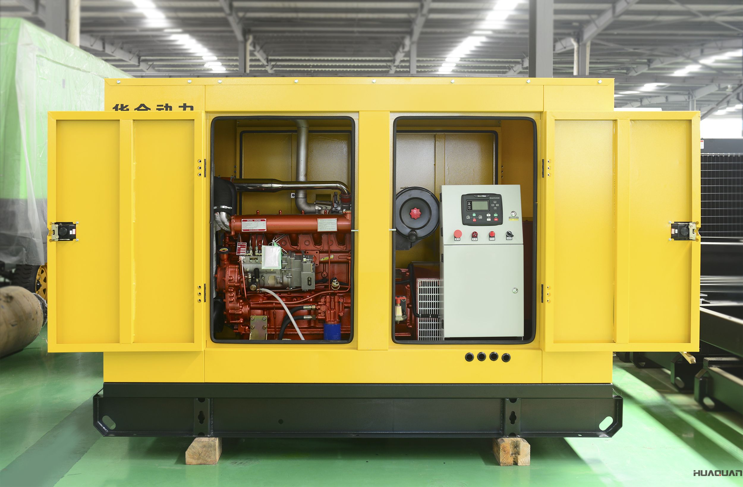 華全動(dòng)力60kw防雨棚柴油發(fā)電機(jī)組于2018年4月6日發(fā)貨