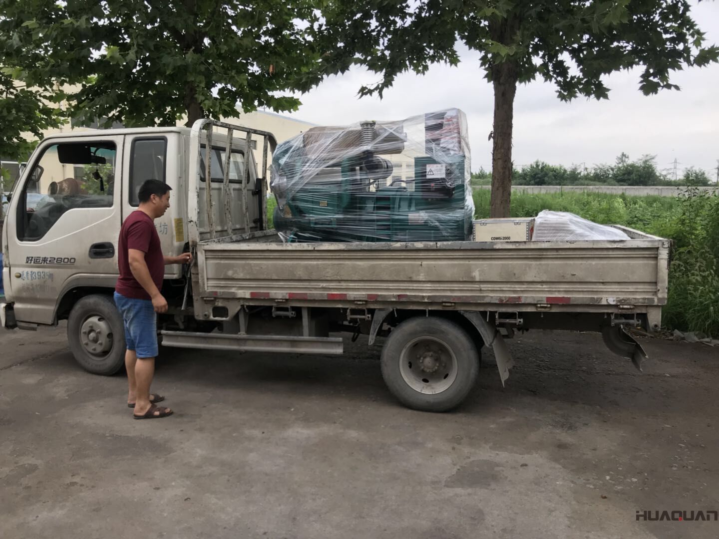 發(fā)貨了！一臺(tái)HQ300GF自動(dòng)化發(fā)型柴油機(jī)水泵于7月14號(hào)發(fā)往河北