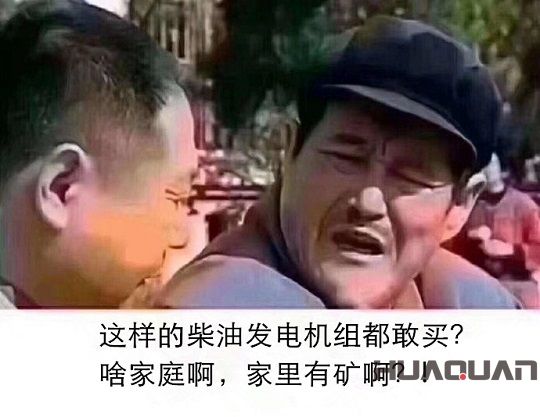 這樣的柴油發(fā)電機(jī)組都敢買？啥家庭啊，家里有礦?。?