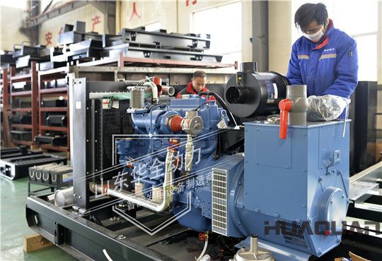 大雪紛飛慶來年，加緊生產(chǎn)迎新年，華全發(fā)電機(jī)組有序生產(chǎn)中