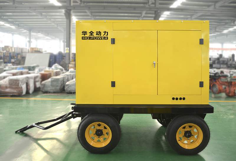 一臺12.5kw移動靜音拖車柴油機組于4月11日發(fā)往山東