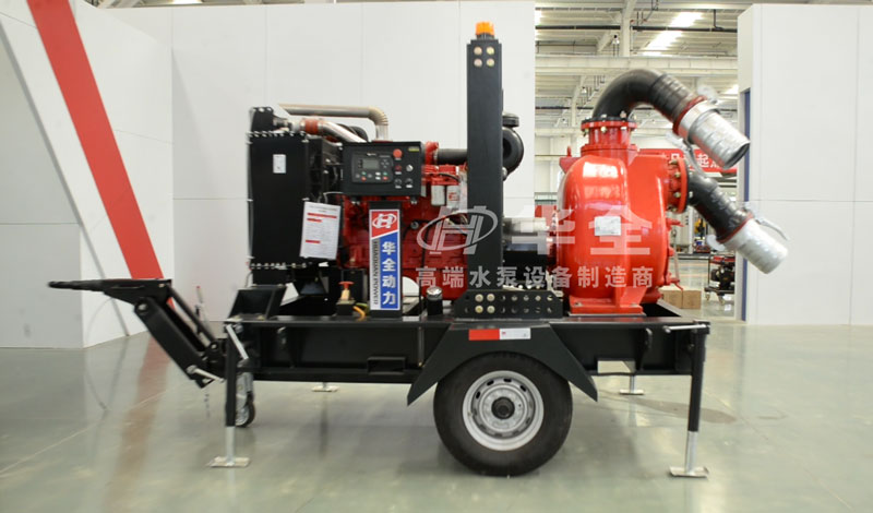 全力以赴打硬仗，防汛抗旱保秋收！華全防汛抗旱移動泵站緊急發(fā)貨