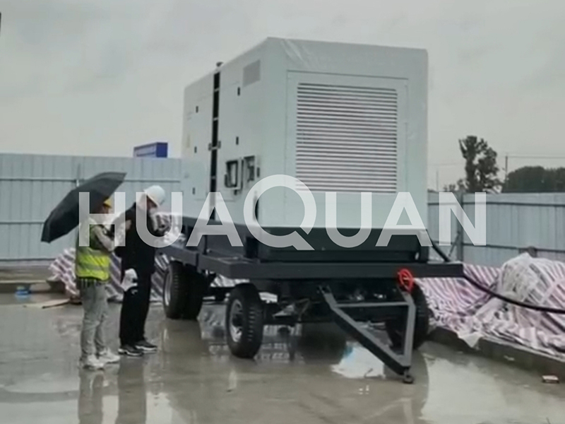 山東東營油庫400kW移動式發(fā)電機(jī)組電站