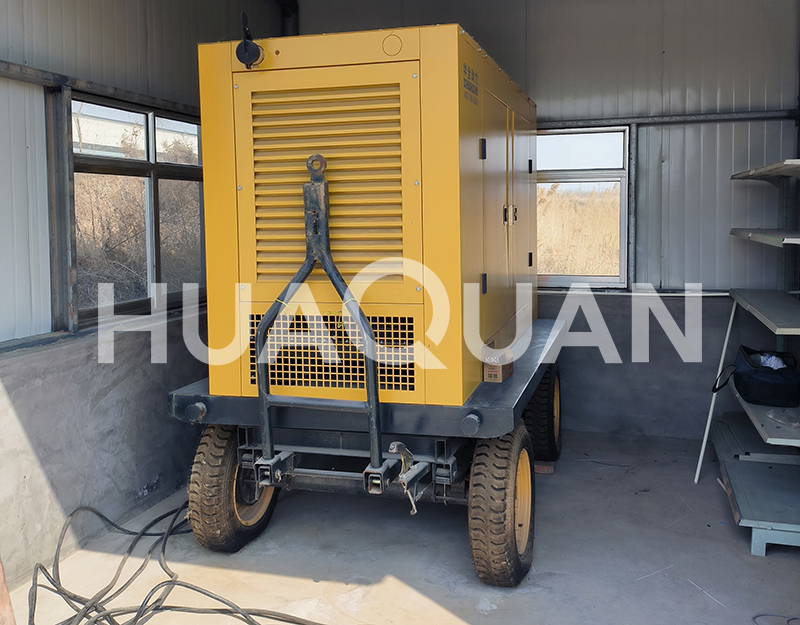 山東青島膠州市飛機(jī)場350kW移動式發(fā)電機(jī)組電站