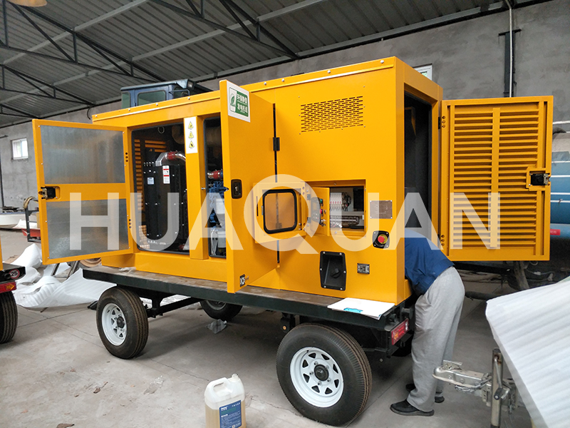 廣東省海豐縣拌合站300kW移動(dòng)式發(fā)電機(jī)組電站