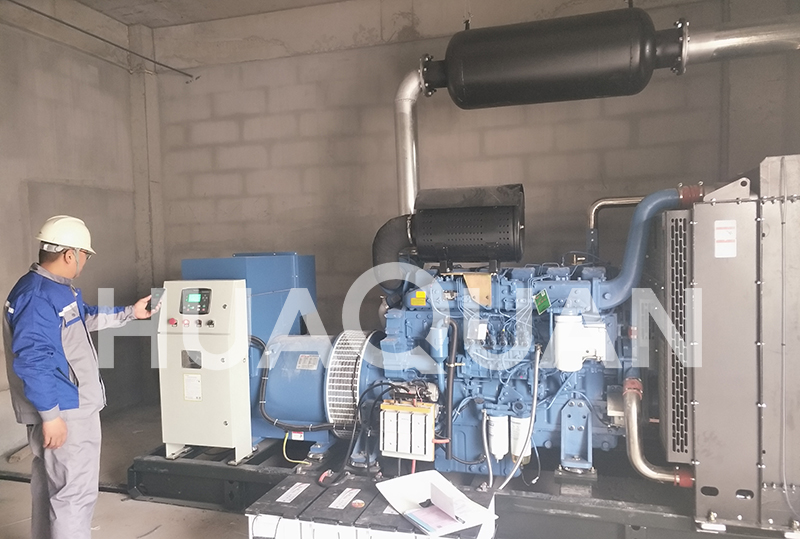 山東臨沂蘭陵縣某中學(xué)350kW發(fā)電機組電站項目