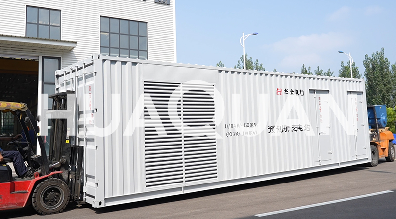 山東城鄉(xiāng)電網(wǎng)配電成套設(shè)備10kv變0.4kv預(yù)制艙變電站項目